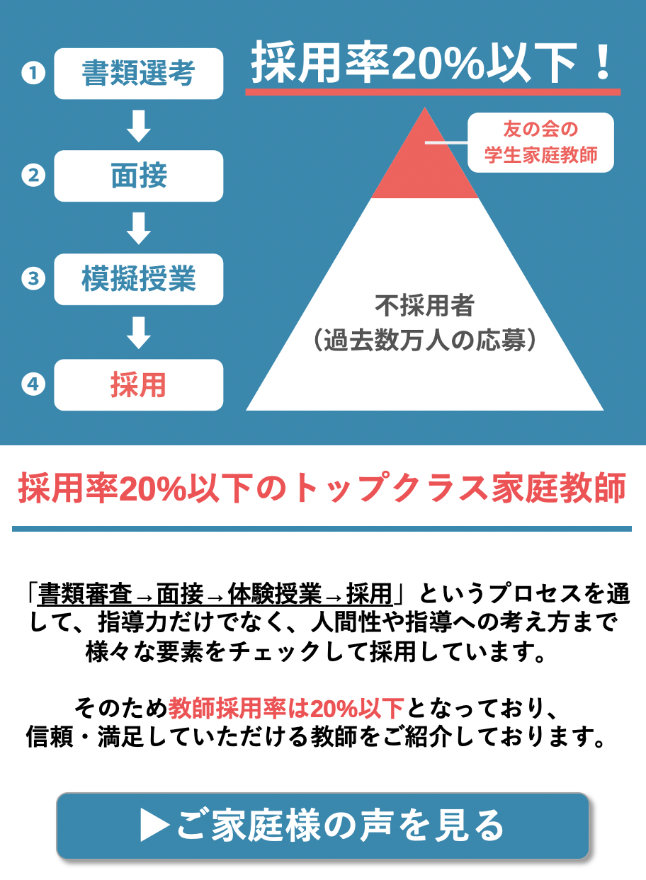 採用率20%以下のトップクラス教師